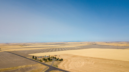 Fototapeta na wymiar Drone photo of rural landscape