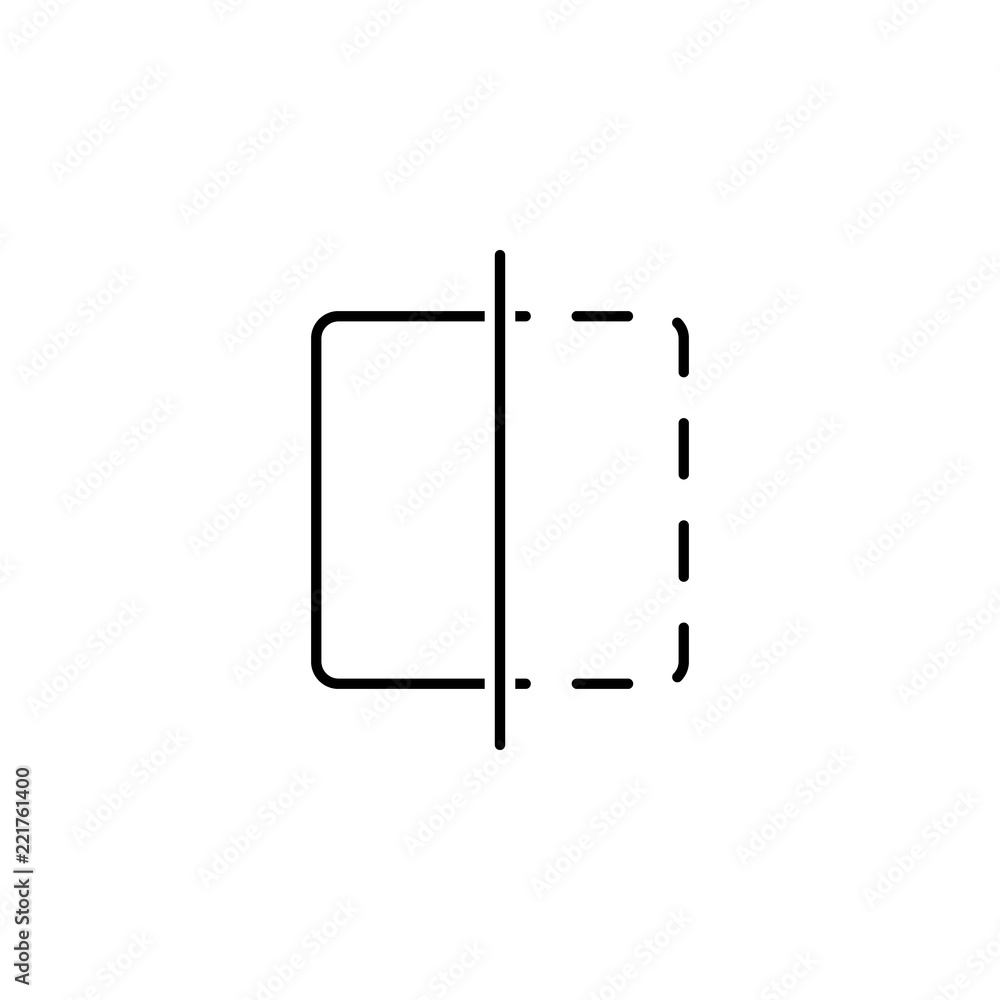 Poster flip sign icon. element of image sign for mobile concept and web apps illustration. thin line icon f