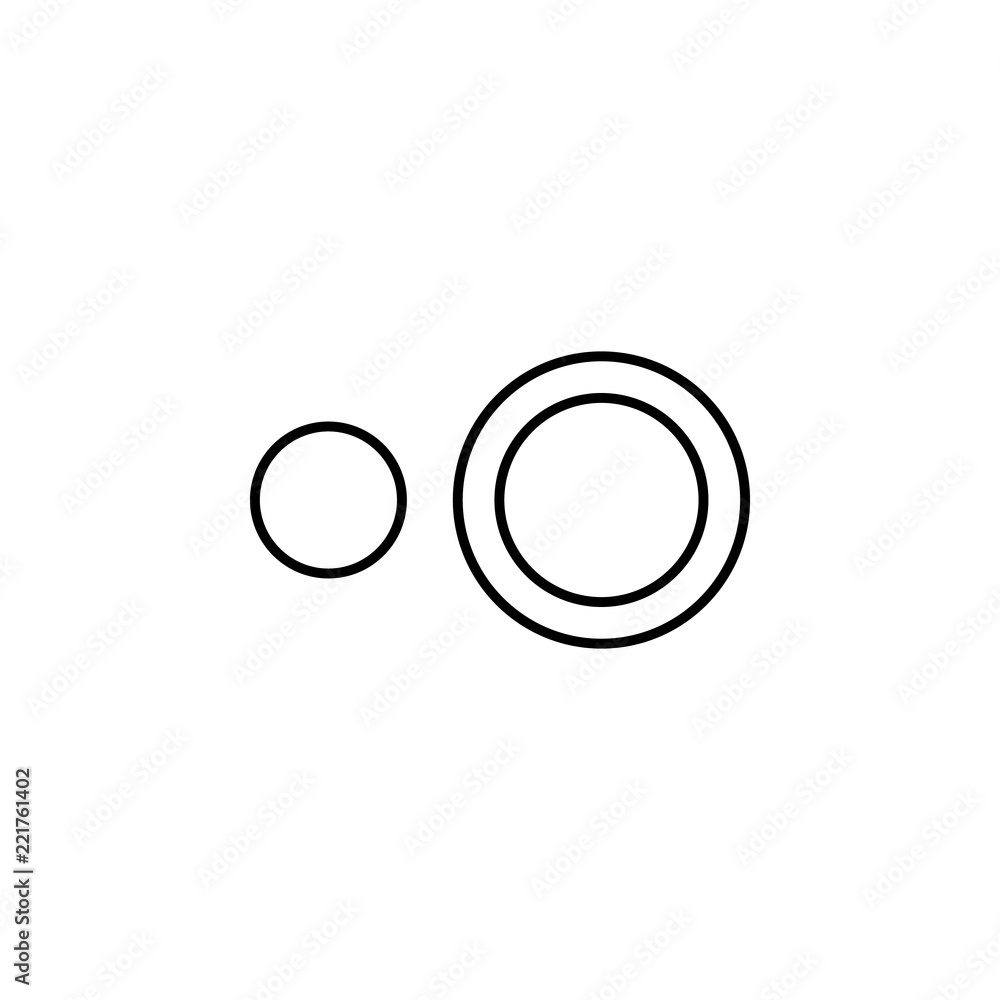 Poster hdr sign icon. element of image sign for mobile concept and web apps illustration. thin line icon fo