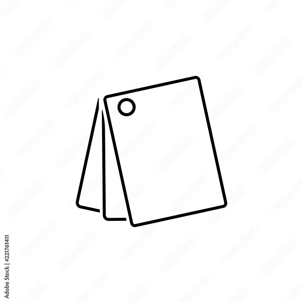 Poster color palette sign icon. element of image sign for mobile concept and web apps illustration. thin li