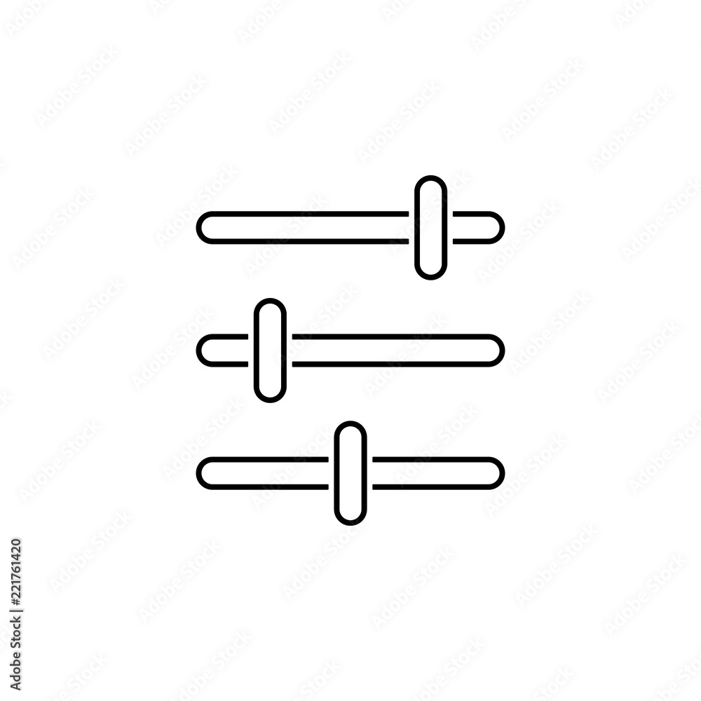 Poster settings sign icon. element of image sign for mobile concept and web apps illustration. thin line ic