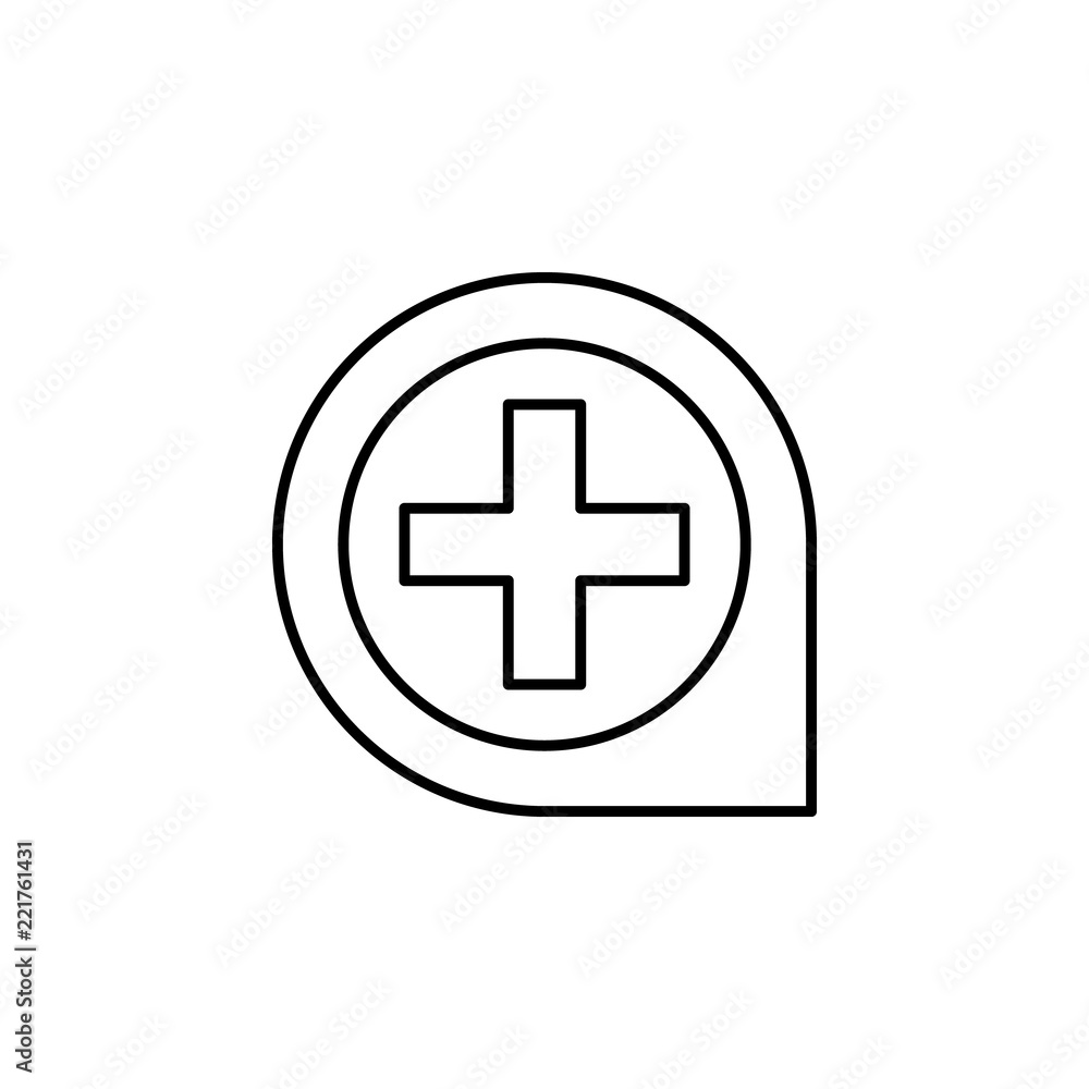 Poster zoom in sign icon. element of image sign for mobile concept and web apps illustration. thin line ico