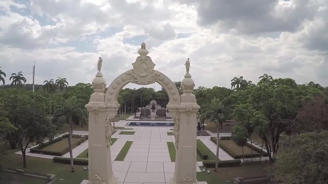 Aerial view of Campo de Carabobo. Venezuela Historic monument