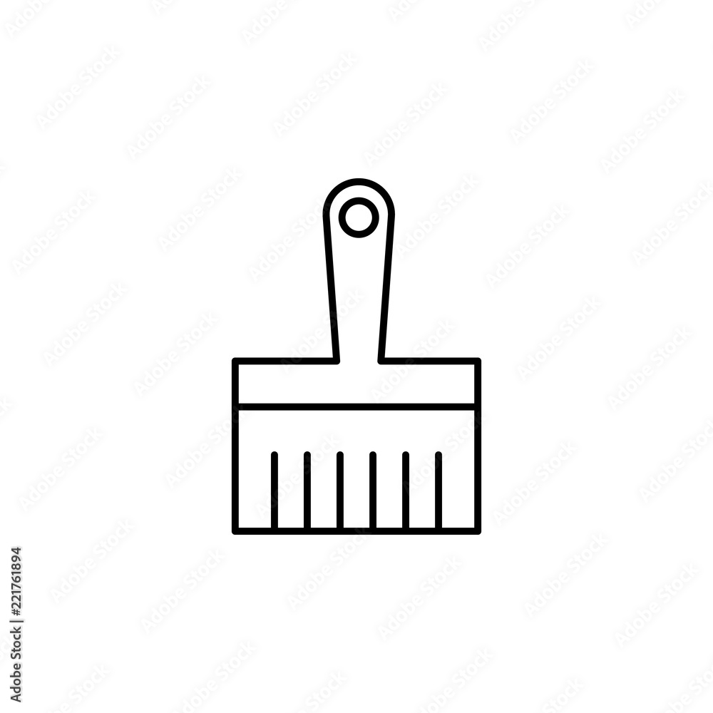 Poster paint brush. element of construction icon for mobile concept and web apps. thin line paint brush can