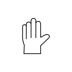 glove. Element of construction icon for mobile concept and web apps. Thin line glove can be used for web and mobile