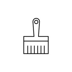 paint brush. Element of construction icon for mobile concept and web apps. Thin line paint brush can be used for web and mobile