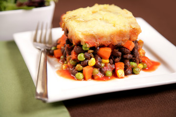 Vegan & Vegetarian Food - Black Bean Shepard's Pie