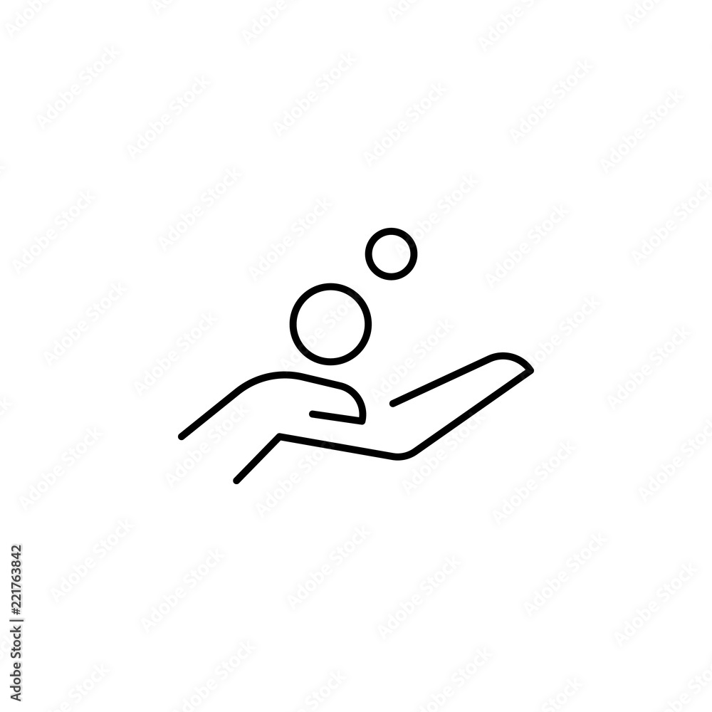 Poster arm icon. element of electronic commerce icon for mobile concept and web apps. thin line arm icon ca