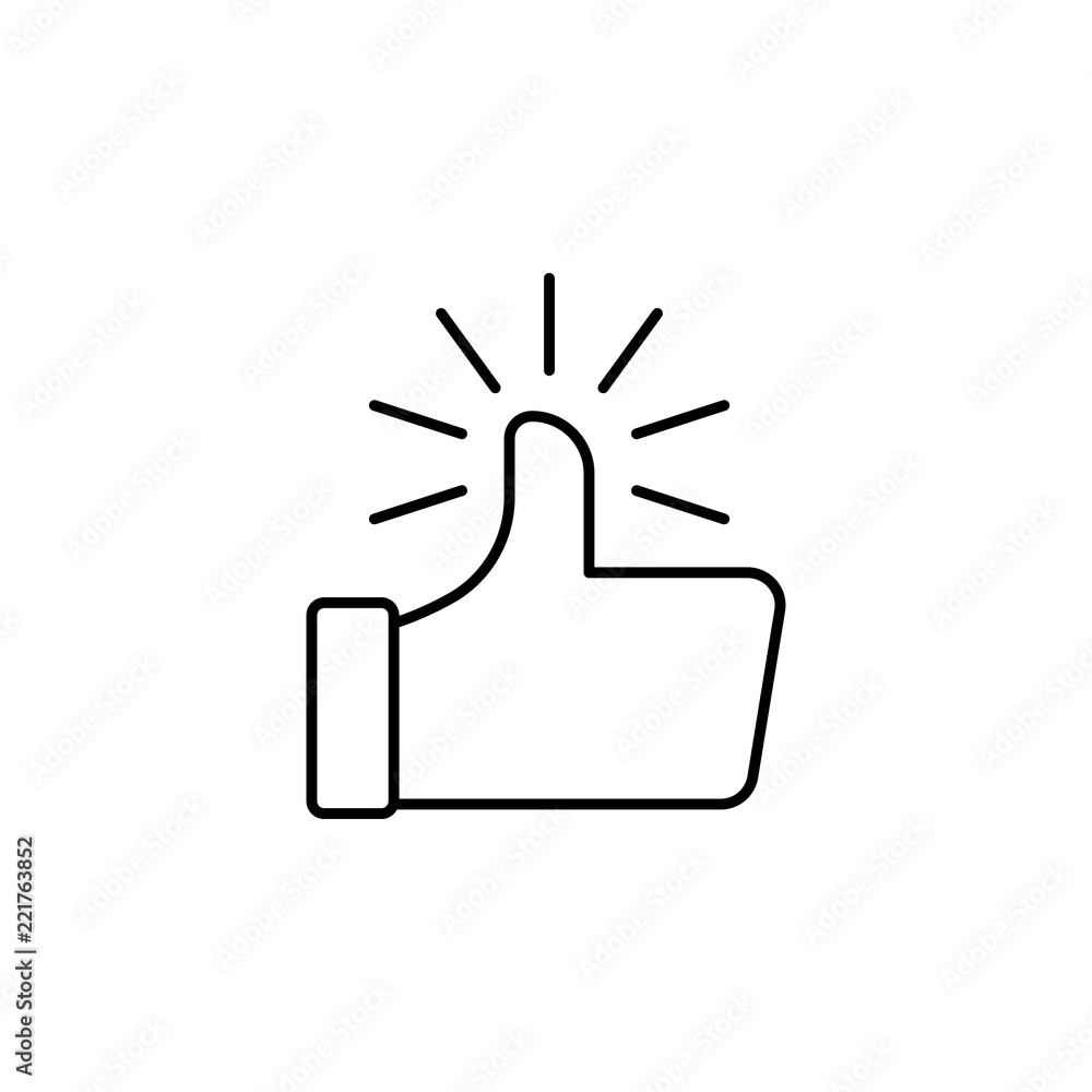 Poster like icon. element of electronic commerce icon for mobile concept and web apps. thin line like icon 