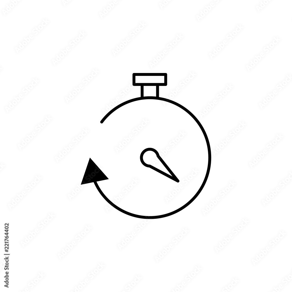 Poster delivery time icon. element of logistics icon for mobile concept and web apps. thin line delivery ti