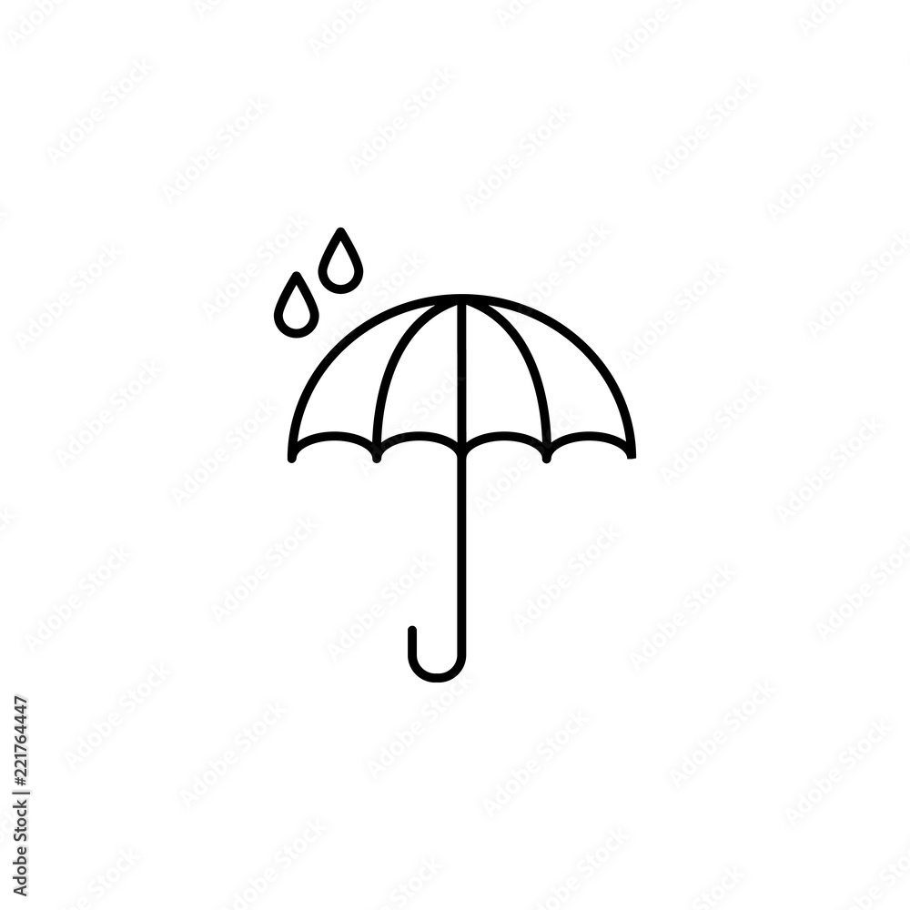 Poster raindrop icon. element of logistics icon for mobile concept and web apps. thin line raindrop icon ca
