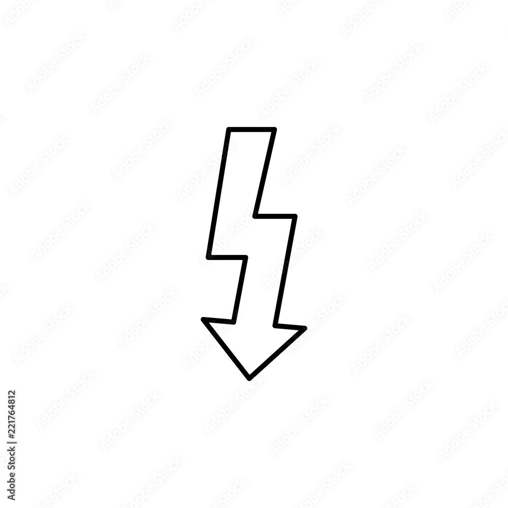 Poster flash. element of photography icon for mobile concept and web apps. thin line flash can be used for 