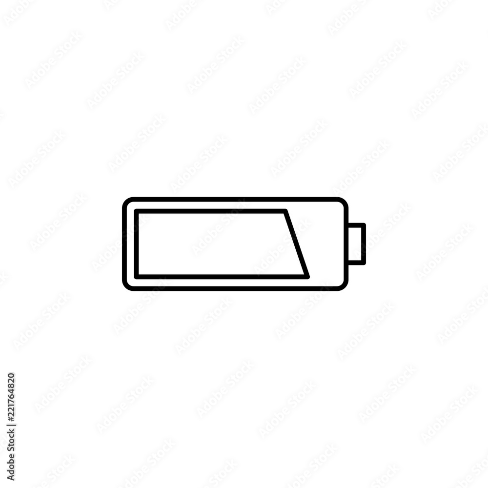 Poster battery. element of photography icon for mobile concept and web apps. thin line battery can be used 
