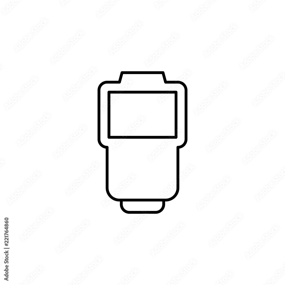 Poster flash. element of photography icon for mobile concept and web apps. thin line flash can be used for 