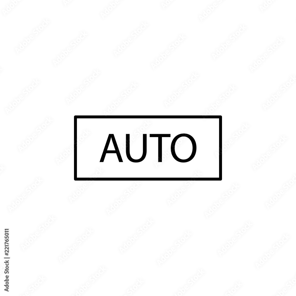 Poster auto. element of photography icon for mobile concept and web apps. thin line auto can be used for we