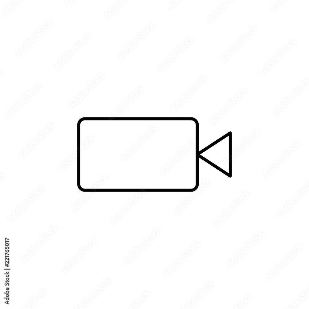 Poster filming. element of photography icon for mobile concept and web apps. thin line filming can be used 