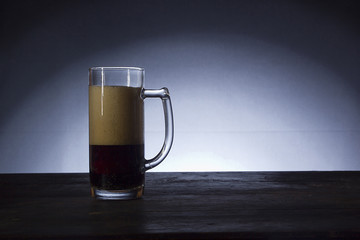 Glass glass with beer