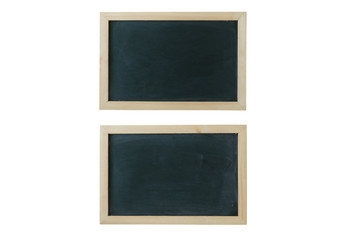 Fototapeta na wymiar Blank two blackboard with copyspace