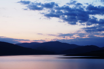 Lake View at sunset