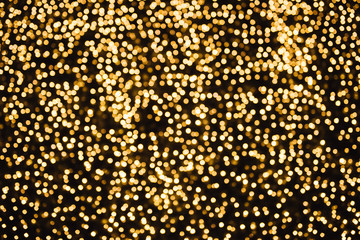 Abstract gold bokeh. Christmas and new year theme background.