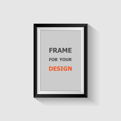 Picture frame isolated on white background