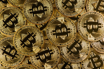 Bitcoin pile background