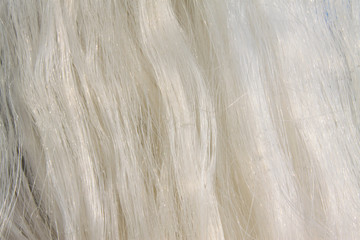 Nylon thread texture, closeup of photo