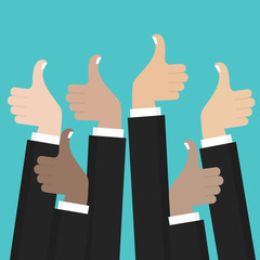 Thumbs up icon vector