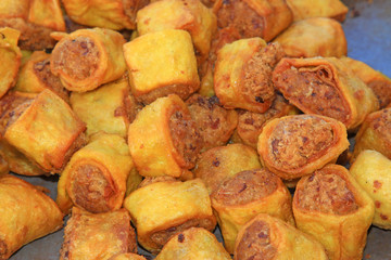 Characteristics food -- delicious meat roll