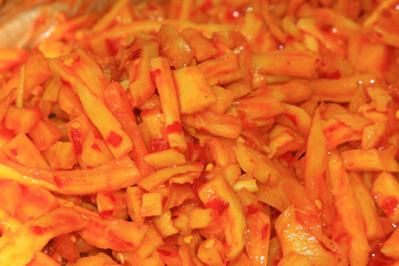 salted vegetable, cold dish
