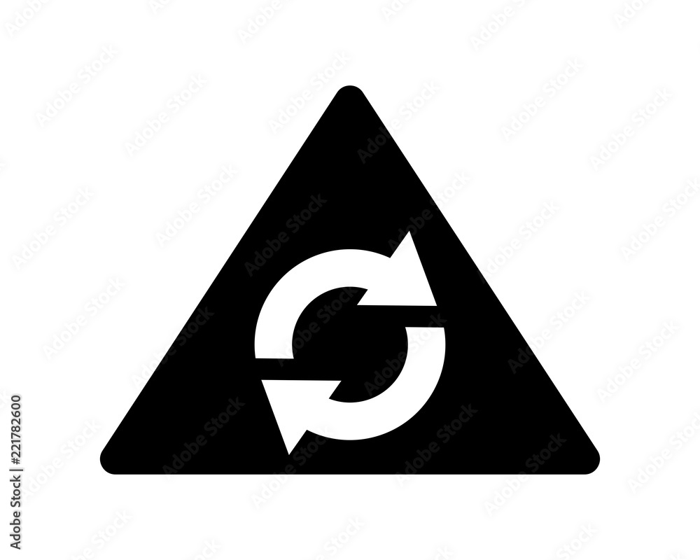 Canvas Prints rotate direction arrow black silhouette icon sign symbol logo vector image direction arrow