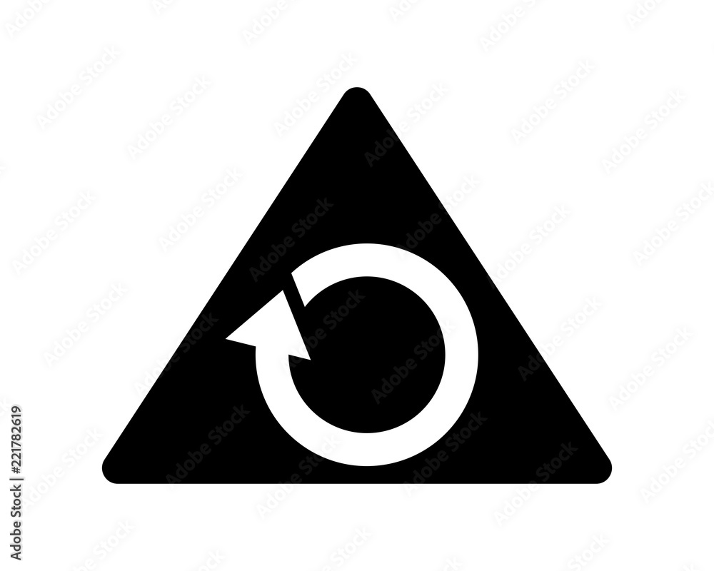 Canvas Prints rotate direction arrow black silhouette icon sign symbol logo vector image direction arrow
