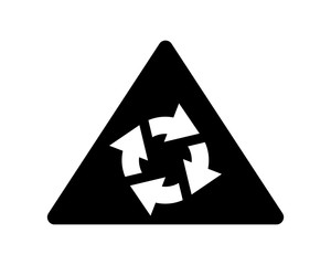 rotate direction arrow black silhouette icon sign symbol logo vector image direction arrow