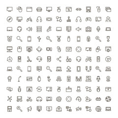 Online game icon set.