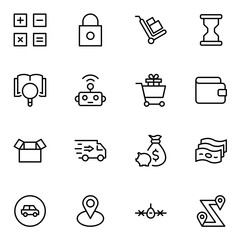 Online store flat icon