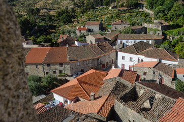 Fototapeta na wymiar Casas de la aldea histórica de Castelo Novo. Portugal.