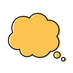 Thought bubble icon. Dream bubble symbol icon vector