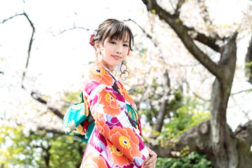 着物の女性