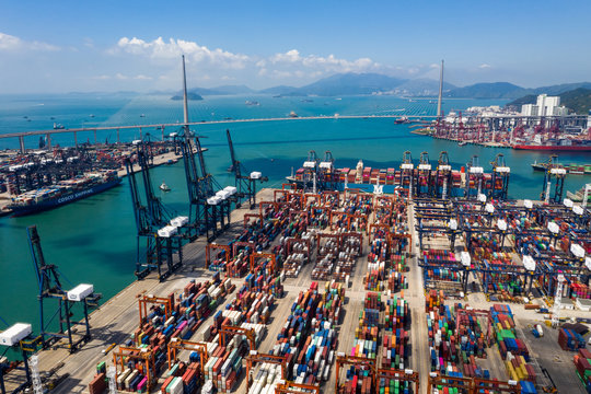 Kwai Tsing Container Terminals in Hong Kong