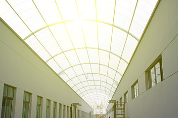 Obraz premium Buildings and arch shed