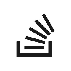 Накопитель информации. Архив. Векторный значок.