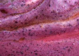 Fototapeta premium Creative colorful background with melting sorbet in a brown and pink tones. Summer concept.