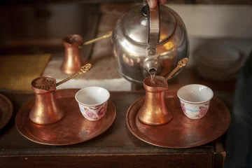 Fotobehang Stari Most PHILOSOPHICAL COFFEE AT MOUSTAFA'S