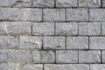 The texture of stone walls