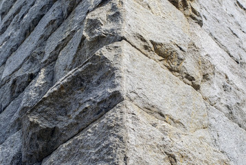 The texture of stone walls