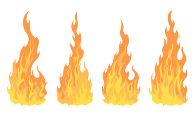 Bonfire set. Design element © Nikolay Zaburdaev