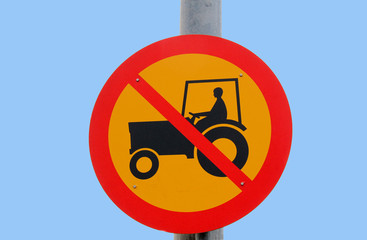 interdit aux tracteurs