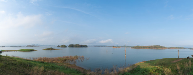 Panoramic view of the dam
