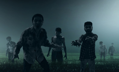 Group of zombies
