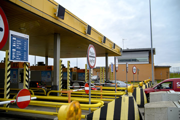 Gdansk, Poland - November 25, 2017: Automatic payment points in Poland